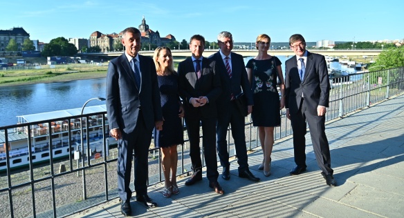 Premiér Babiš a vicepremiér Havlíček jednali v Drážďanech o spolupráci v oblasti vědy a výzkumu, 24.-25. června 2019.