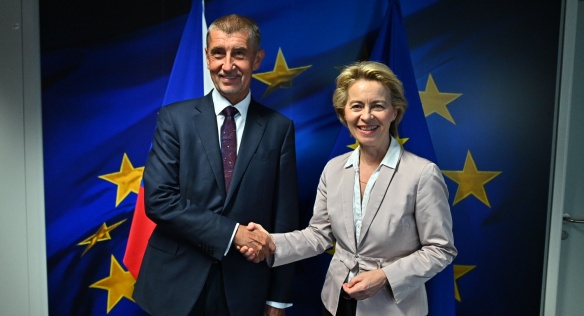 Premiér jednal s nově zvolenou předsedkyní Evropské komise Ursulou von der Leyenovou, 29. července 2019. 